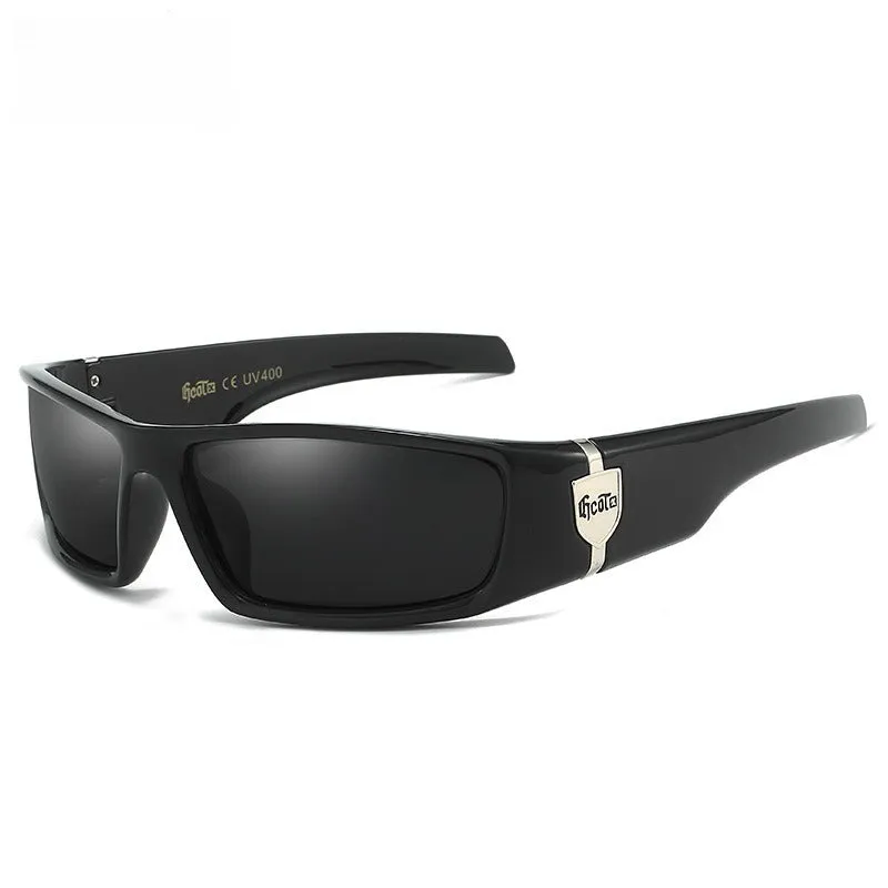 Bandit style West Coast polarized sunglasses G613 model in various colours with box frame