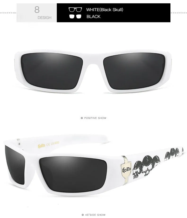 Bandit style West Coast polarized sunglasses G613 model in various colours with box frame