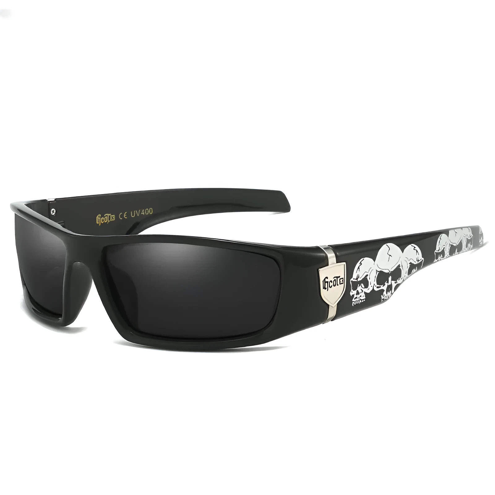 Bandit style West Coast polarized sunglasses G613 model in various colours with box frame