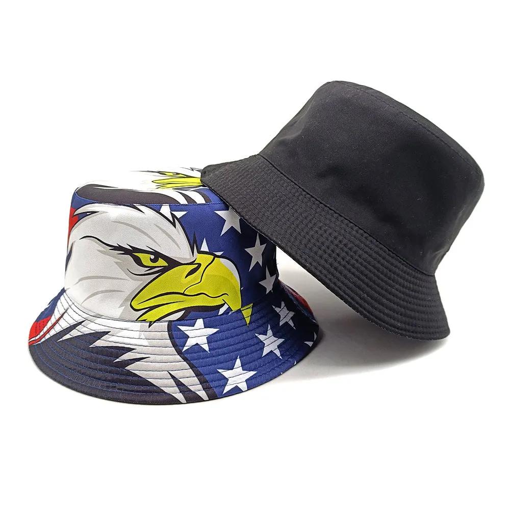 Blue Eagle polyester sun protection basin hat with dome crown, size M, on white background