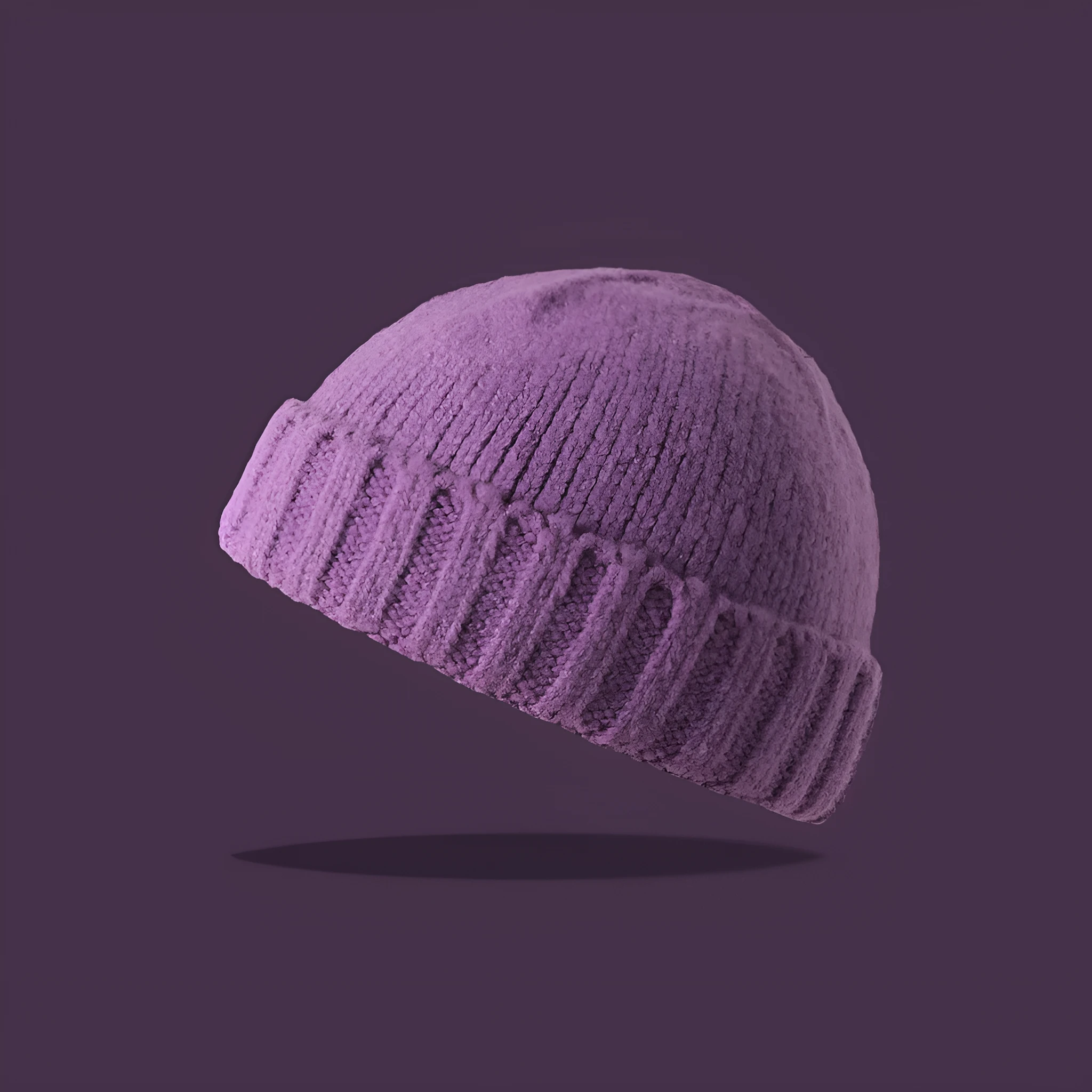 Acrylic knitted beanie hat women dome crown elastic cap circumference 56-59cm twelve colours including black beige and navy blue