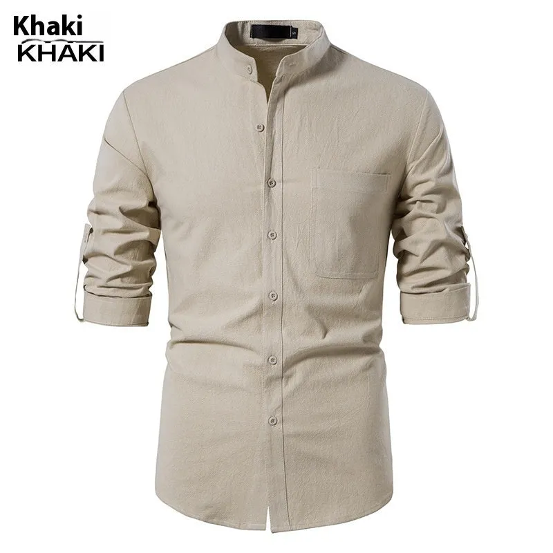 Button beach yoga leisure summer shirt white long sleeve cotton cardigan solid colour