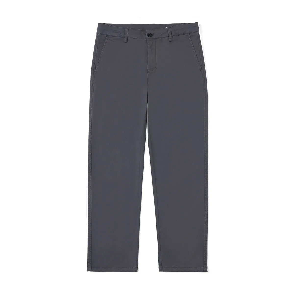 Men's casual cropped pants dark gray 97% cotton 3% spandex elastic waist loose fit five colours