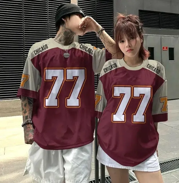 Men's 3D digital printed basketball T-shirt summer short sleeve pullover in loose fit polyester