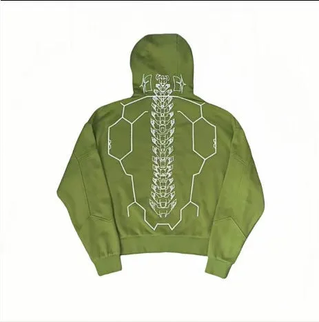 Fashion printed long sleeve sports and leisure sweater in black, loose fit, with dimensional patch pocket for men and teenagers