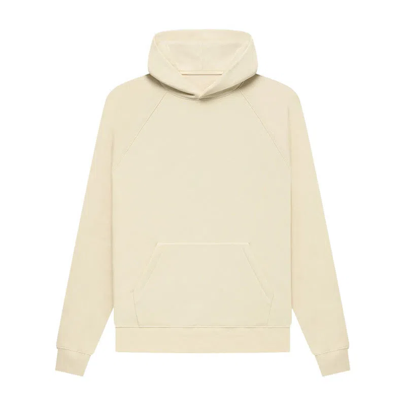 Blank heavyweight cotton raglan hoodie in Charcoal Gray with 3D patch pocket, loose fit pullover style