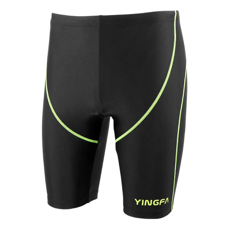 Men's black polypropylene training swim briefs for professional pool swimming, size M to 3XL