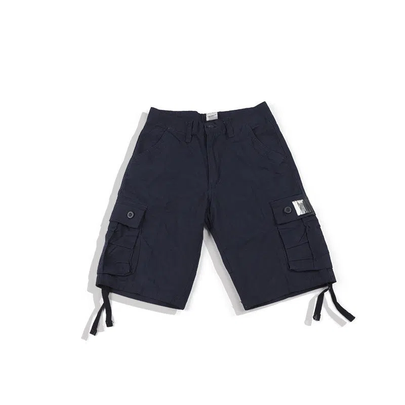 Retro Japanese casual trousers in army green with double-layer waistband and zip placket