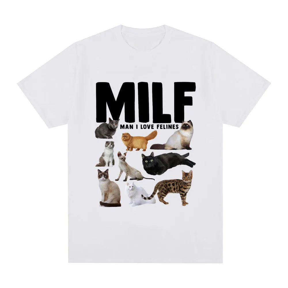 Geometric pattern cat lovers graphic t-shirt in multiple colours with short sleeve design