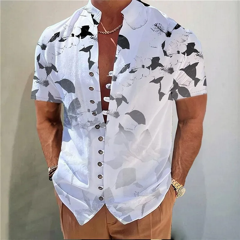 Youth short-sleeve cardigan with geometric 3D floral print in solid colour options