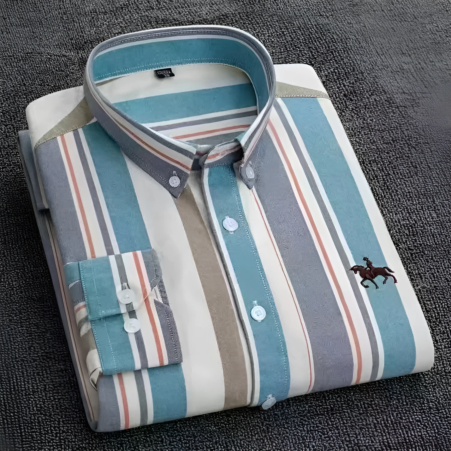 Men's pure cotton Oxford fabric casual shirt in leisure style