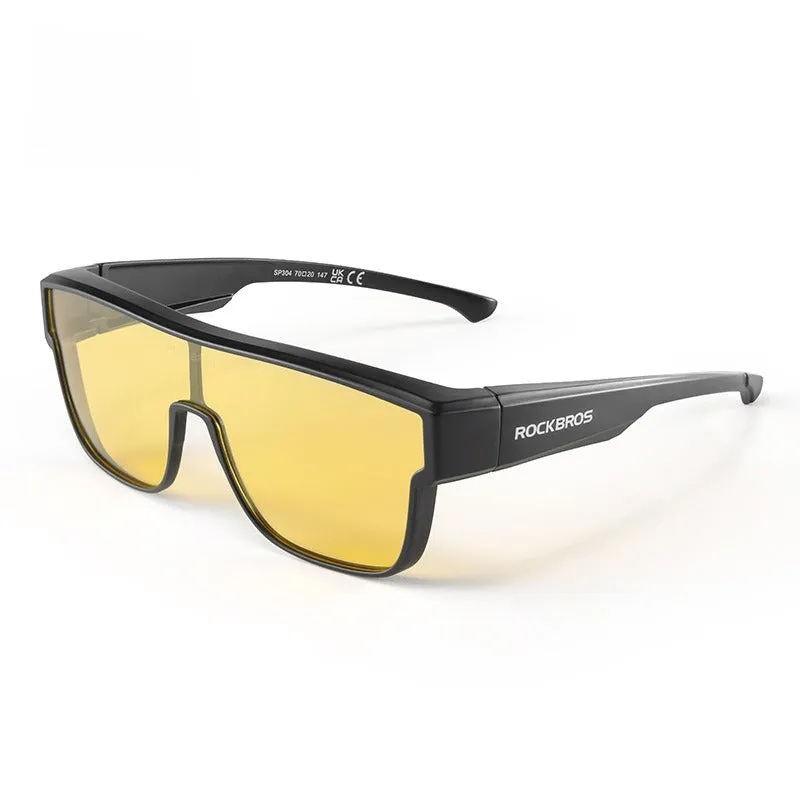 Cycling goggles with polarised TAC lenses and TR frame in various colour combinations