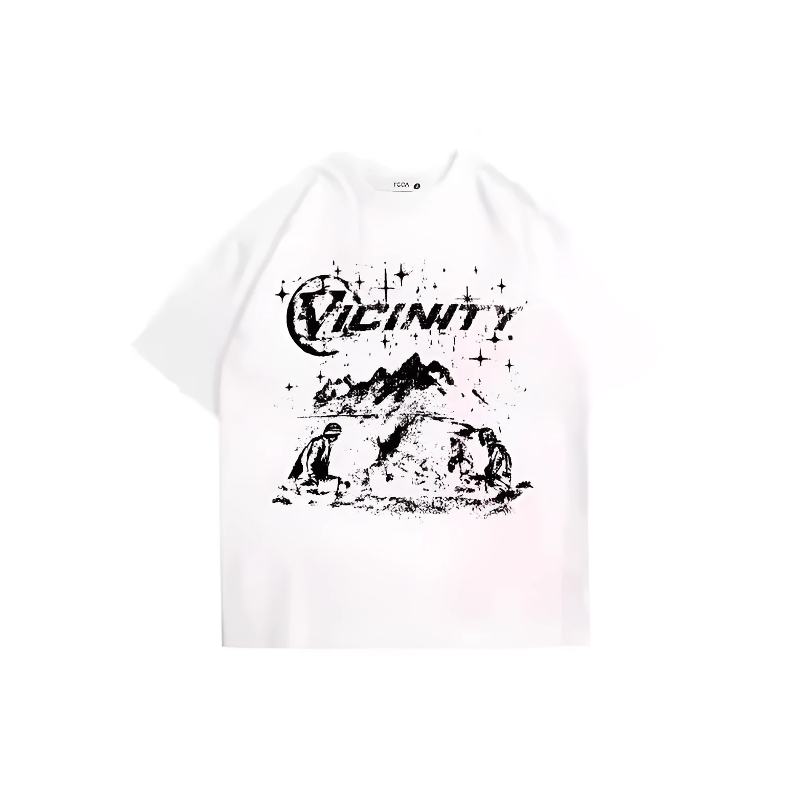 Men's retro hip hop print t-shirt in polyester, available in colours TKL472 and TKL473.