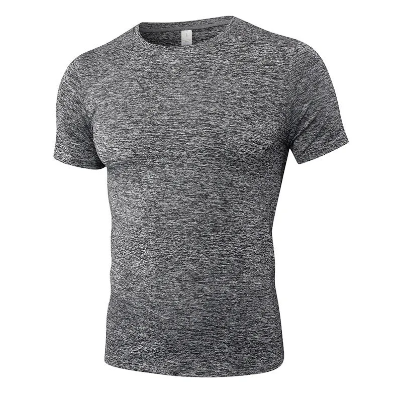 Men's stretch quick drying short-sleeved exercise shirt in multiple colour options
