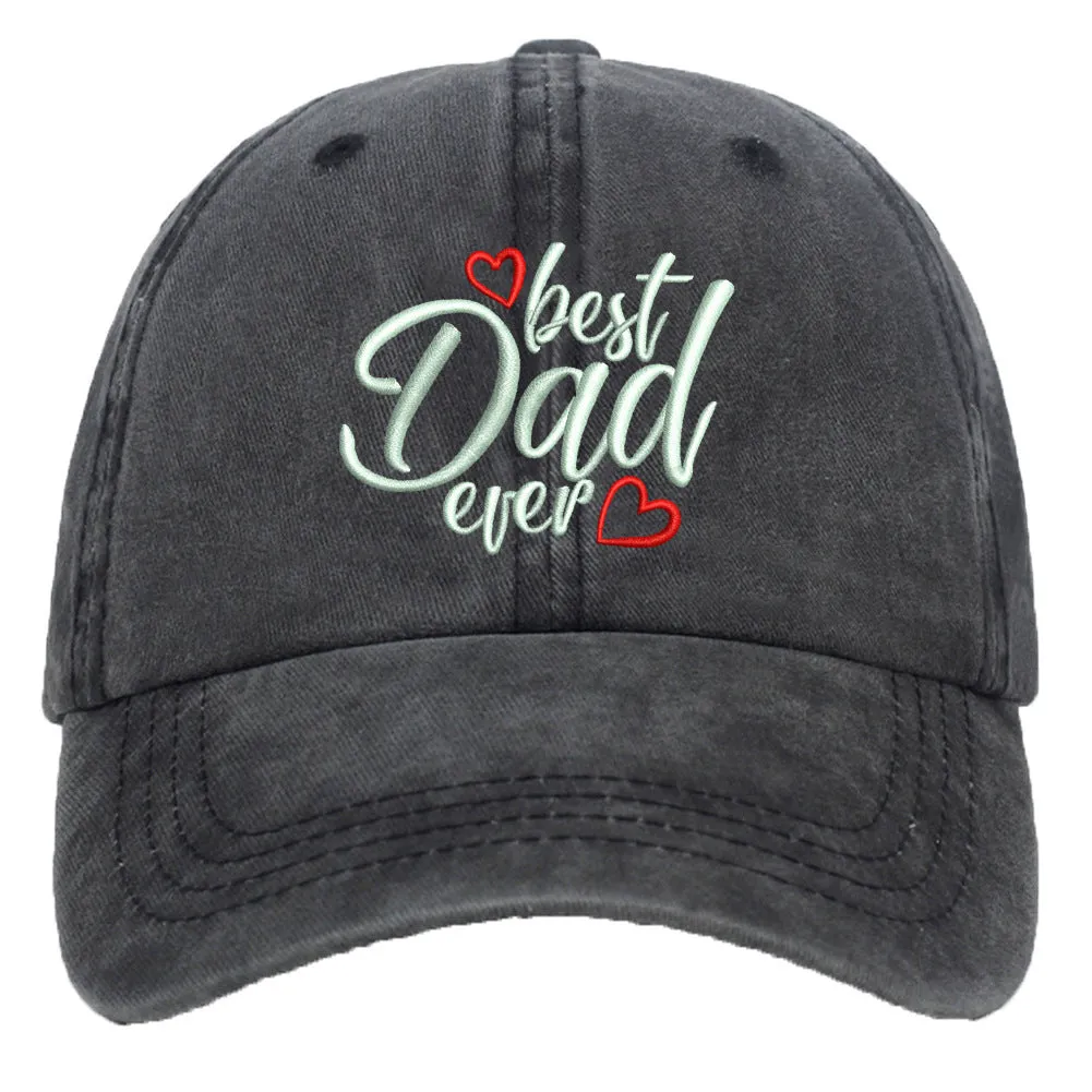 Red cotton baseball cap with embroidered letters showing adjustable strap and dome crown