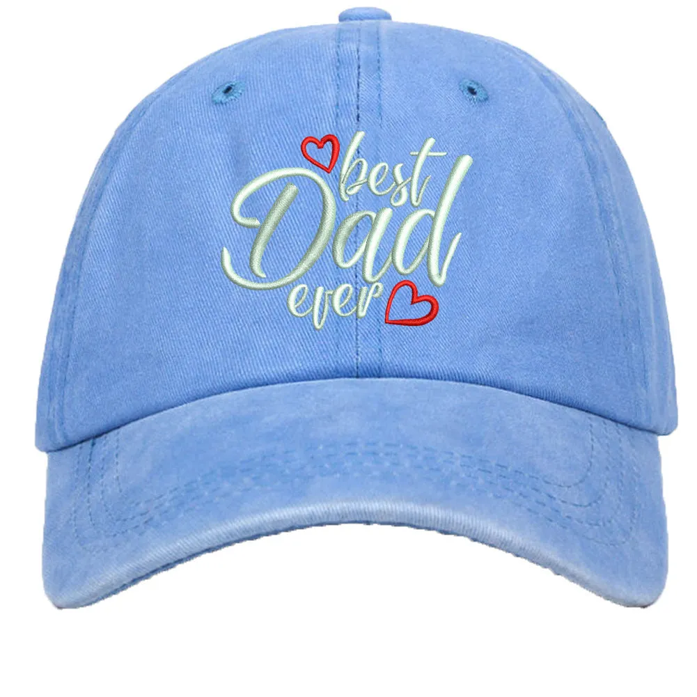 Red cotton baseball cap with embroidered letters showing adjustable strap and dome crown
