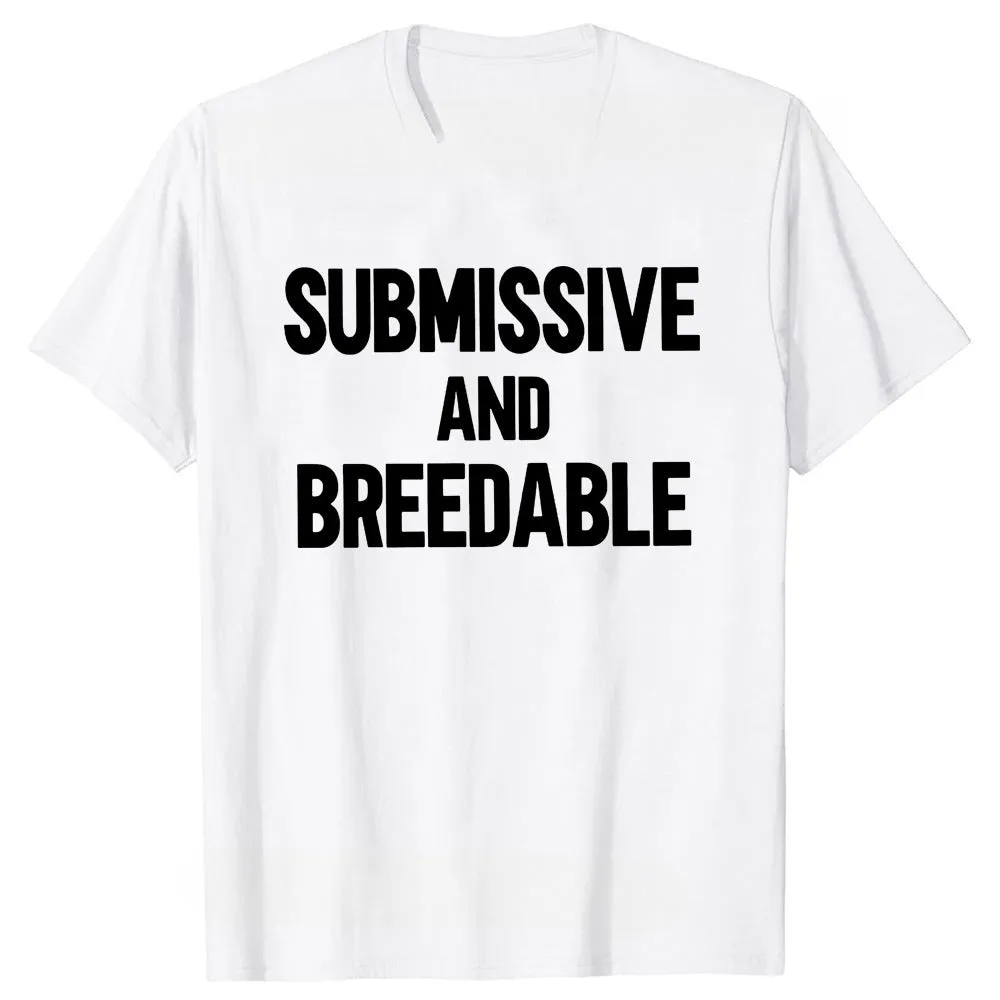 Loose fit cotton T-shirt with a humorous graphic print, shown in a black colour variant.