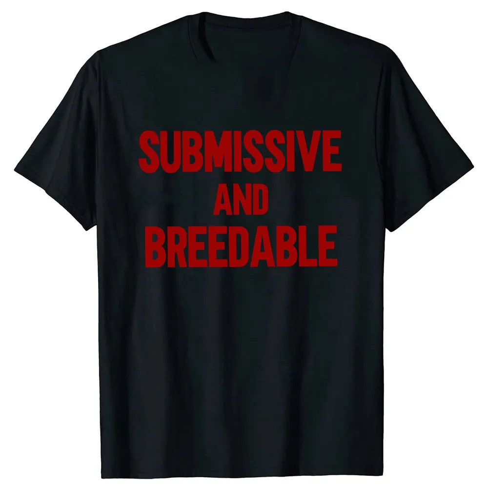 Loose fit cotton T-shirt with a humorous graphic print, shown in a black colour variant.