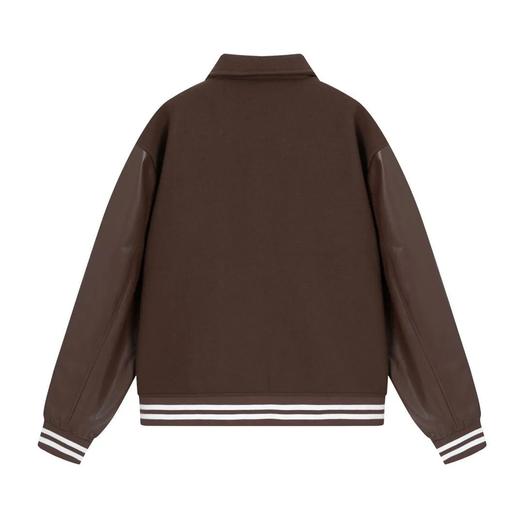 Women's bone embroidered woolen jacket in apricot colour for autumn and winter wear