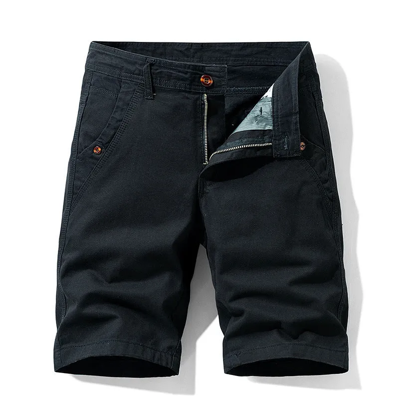 Pure cotton casual overalls pants in a straight-leg style with a zipper fly, shown in khaki colour.