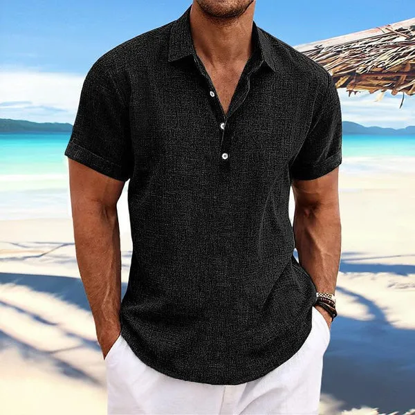 Men's light grey lapel cardigan in a loose fit long sleeve style