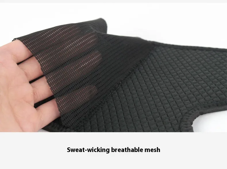 A pair of men's neoprene and aluminium plywood sports support gloves for joint and tendon protection.