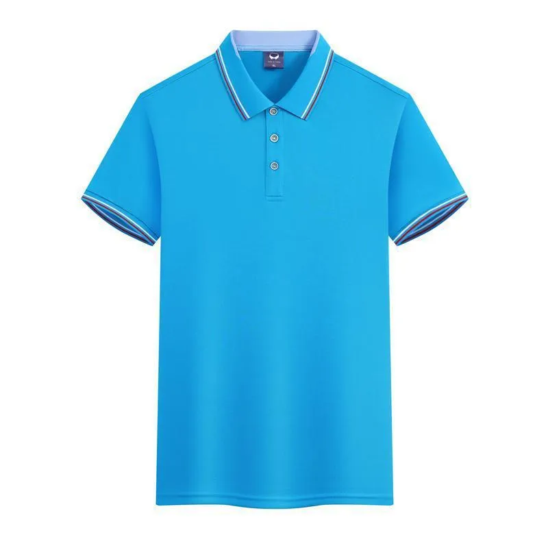 Men's ice silk work polo shirt in slim fit with quick-drying 240g polyester fabric
