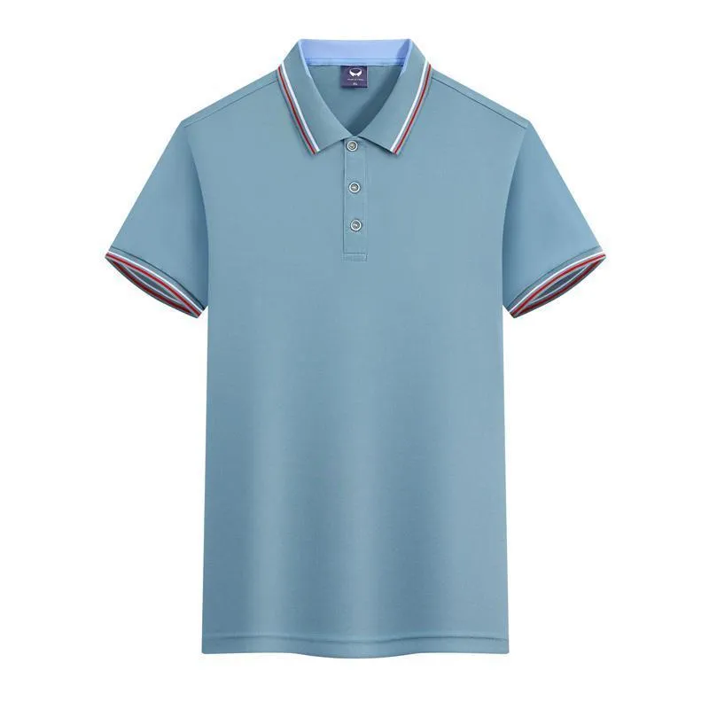 Men's ice silk work polo shirt in slim fit with quick-drying 240g polyester fabric