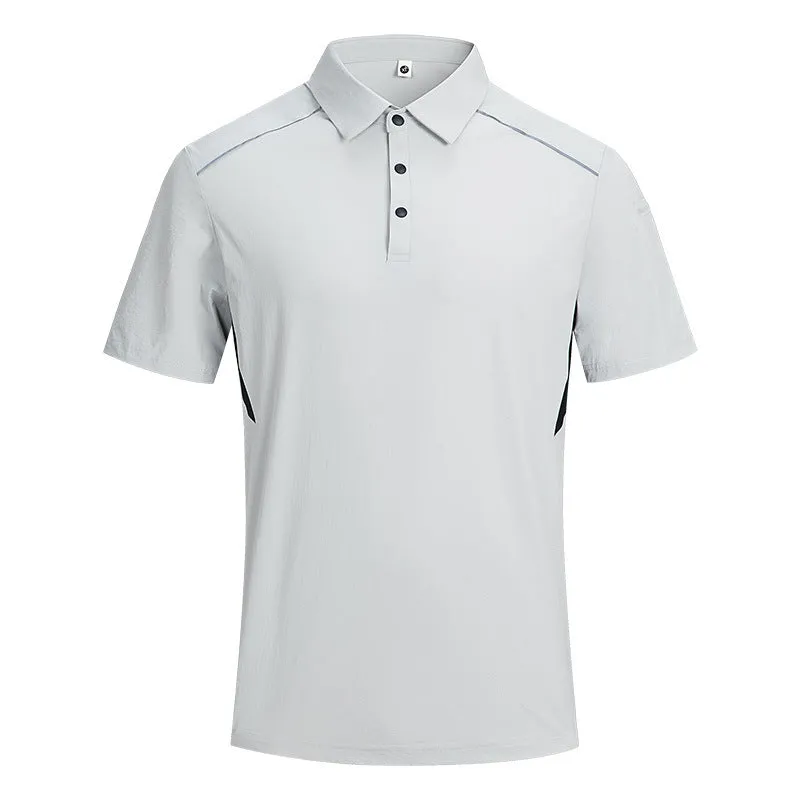Men's quick-dry work t-shirt with ice feeling technology in solid colours