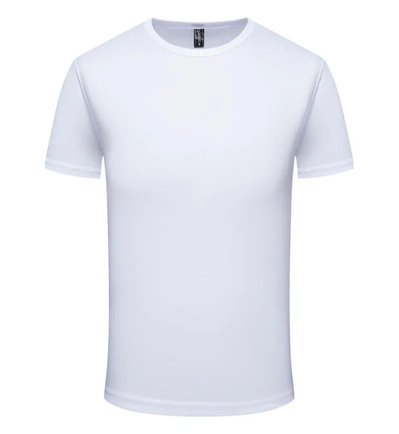 Men's quick-drying summer T-shirt in nylon polyester blend available in eight colours including fluorescent green