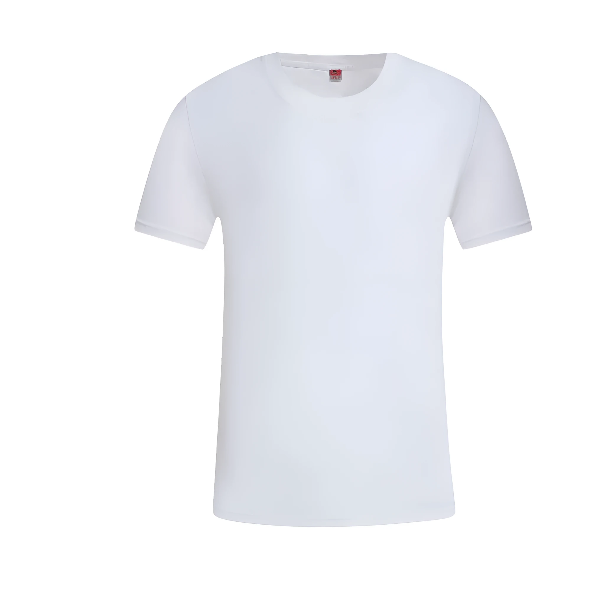 White cotton pullover overalls with short sleeves and a round neck, shown on a hanger.