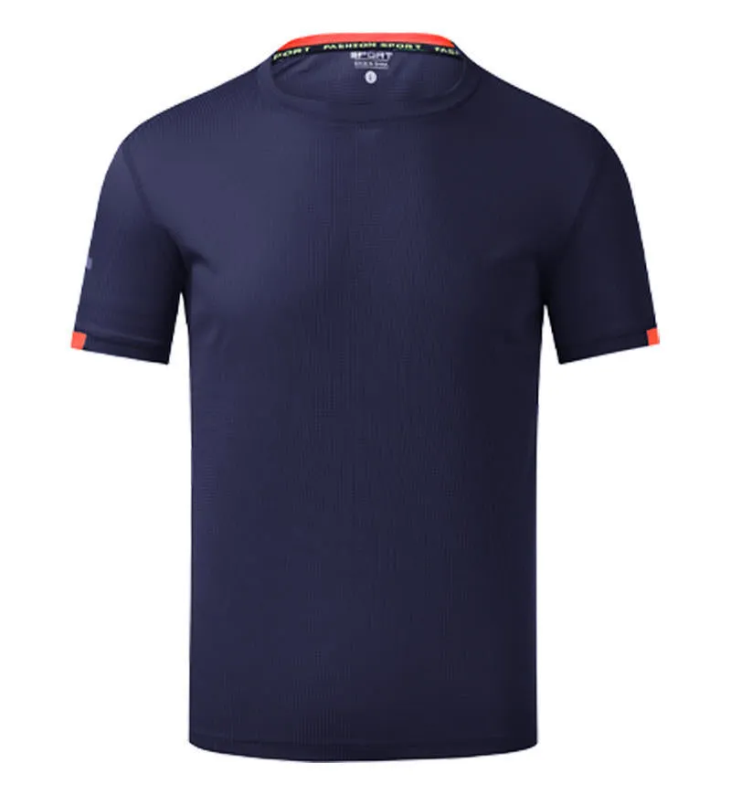 Men's solid colour quick-drying ice silk shirt with short sleeves for summer sports and leisure wear