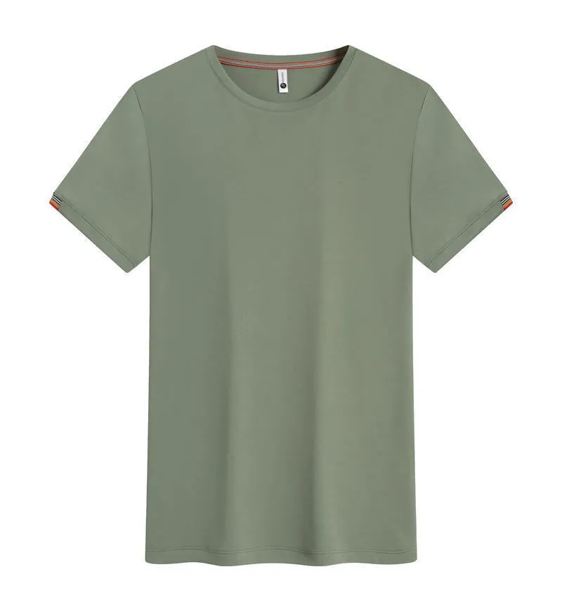 Men's round neck ice fibre pullover work top in Army Green colour showing business attire styling