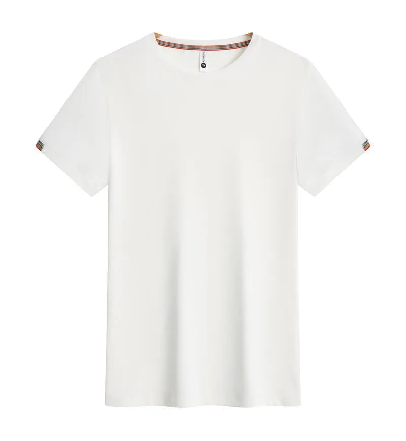 Men's round neck ice fibre pullover work top in Army Green colour showing business attire styling