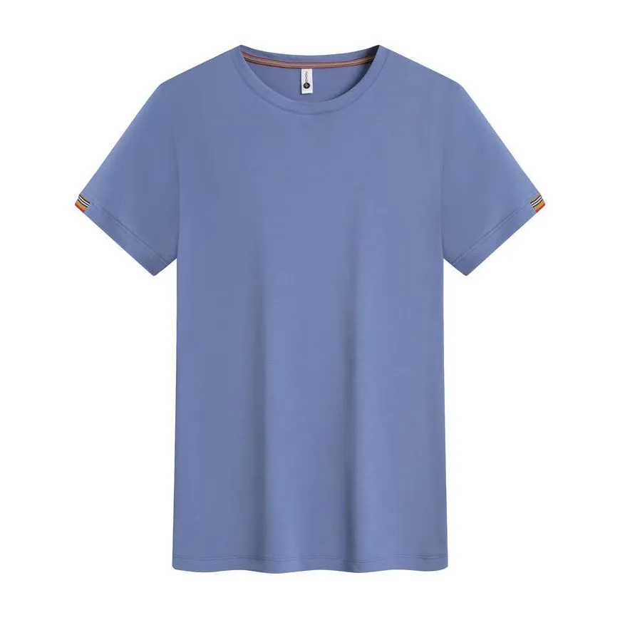 Men's round neck ice fibre pullover work top in Army Green colour showing business attire styling