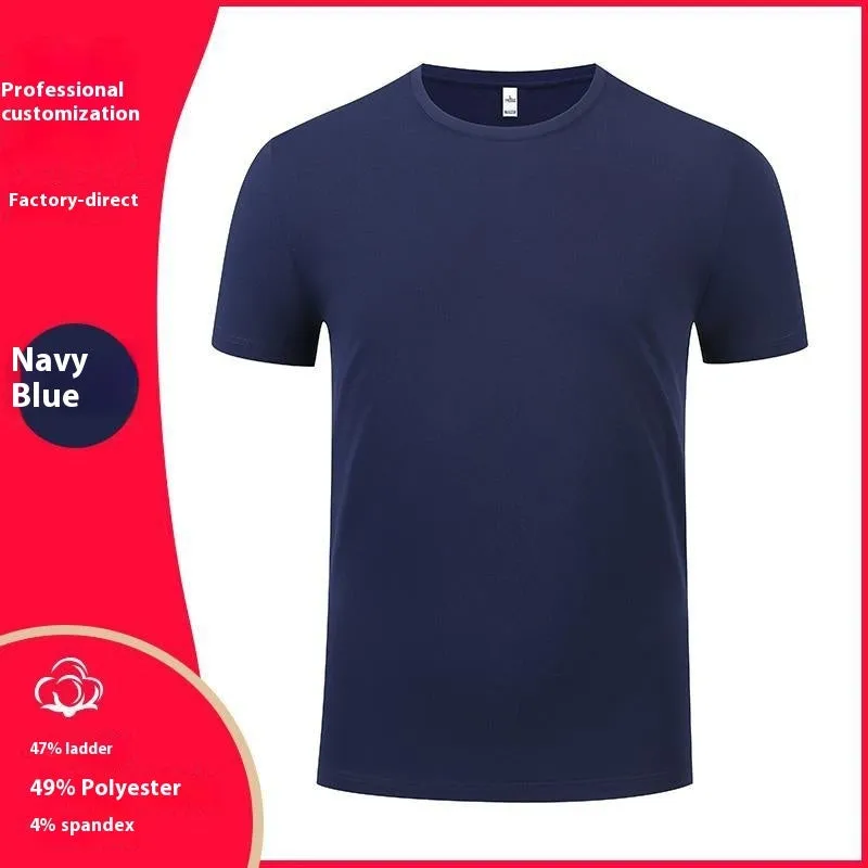 Washed cotton beaded round neck short sleeve t-shirt in a straight cut, shown in a solid colour.