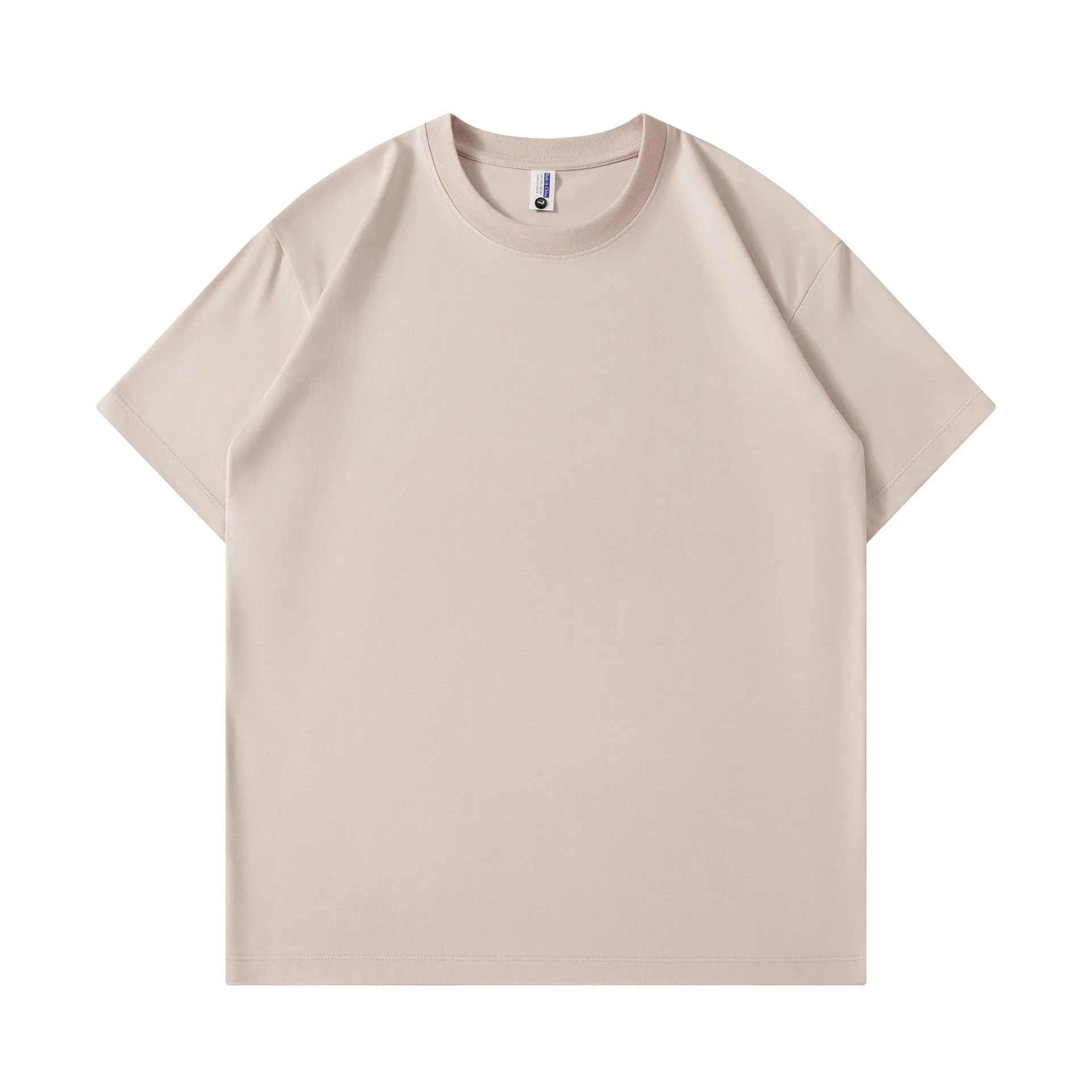 Cotton loose fit unisex t-shirt in various solid colours with short sleeves