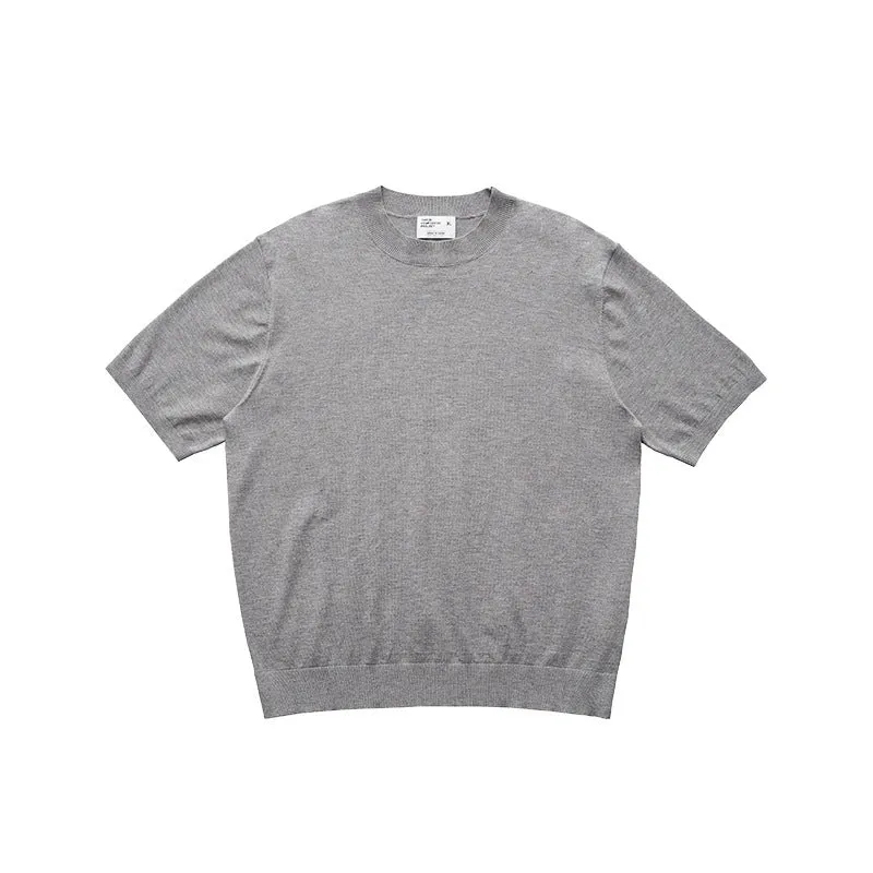 Fanio short-sleeved velvet T-shirt in black, milky white, or grey colour, showing front design and fabric texture.