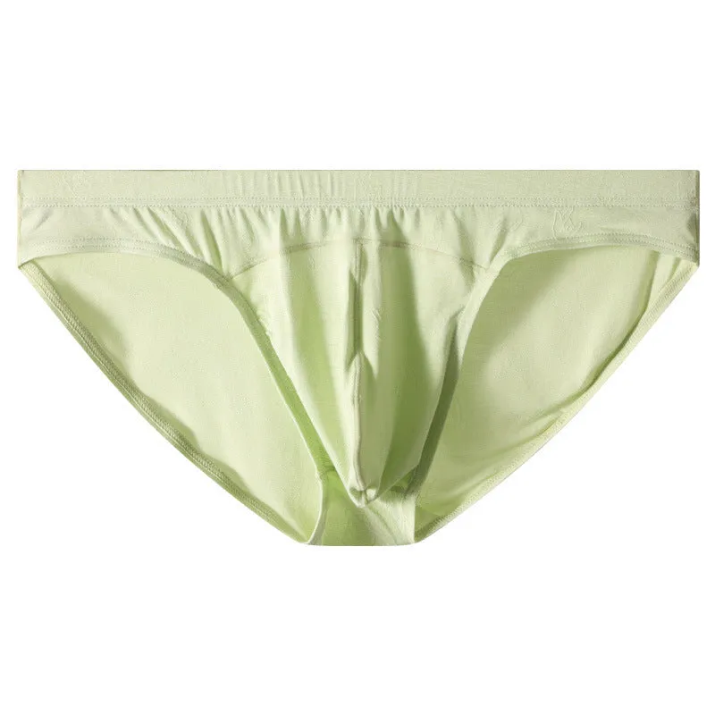 Women's low waist briefs in modal ice silk fabric, showing colour options and knit weave detail.
