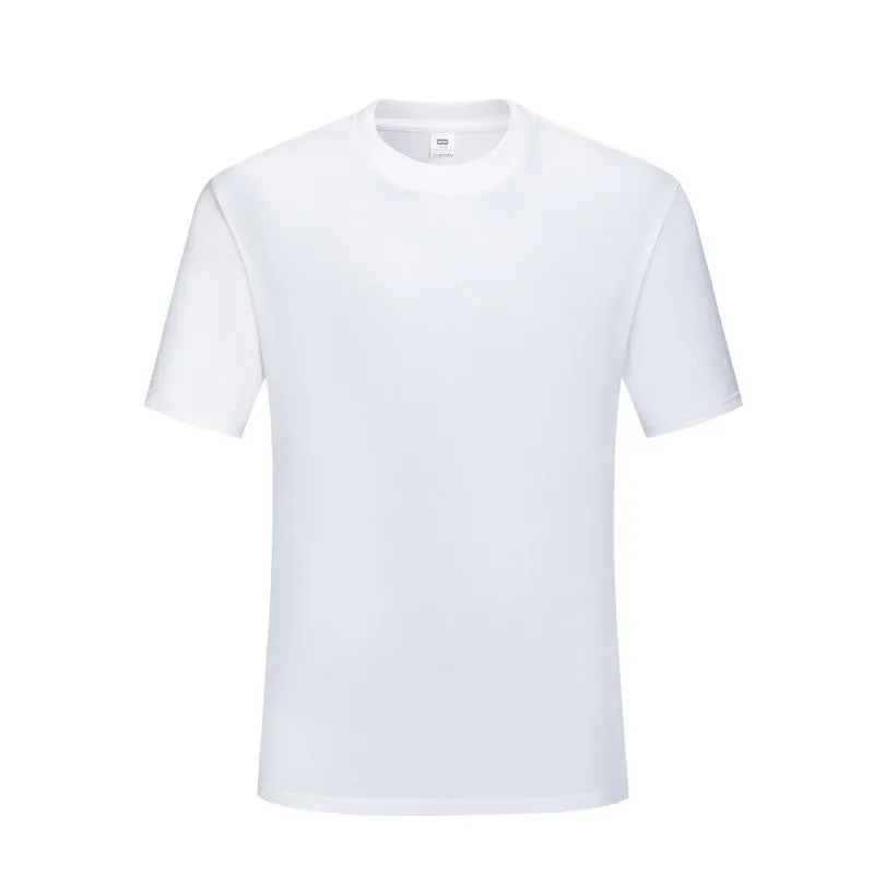Men's cotton blank t-shirt in slim fit with short sleeves, solid black or white colour options