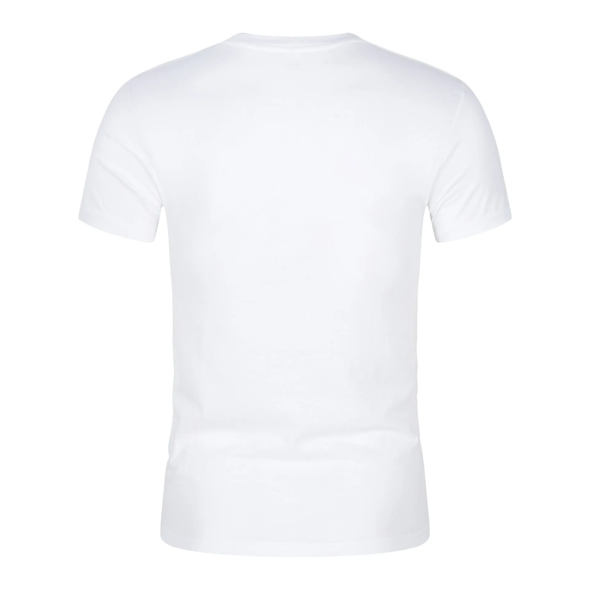 Men's solid colour CVC cotton short-sleeved t-shirt with round neckline