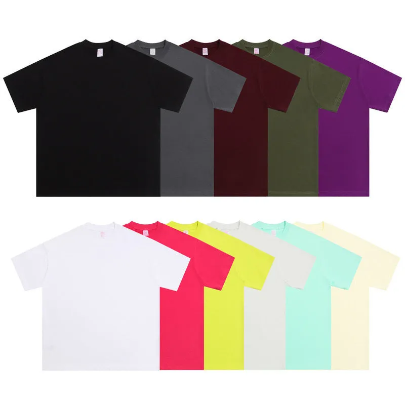 Man wearing loose fit cotton pullover T-shirt in apricot colour with half sleeves