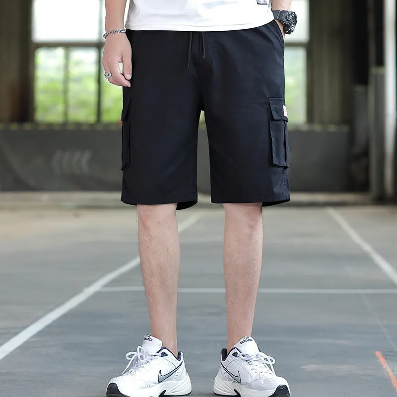 Men's loose fit sports casual trousers in polyester blend available in multiple colours