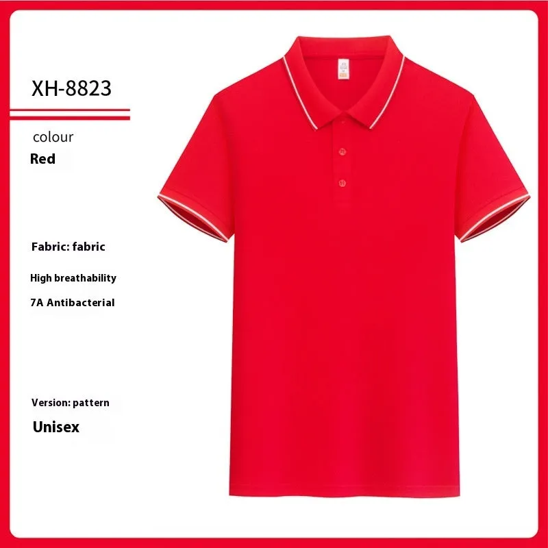 Slim fit antibacterial polo shirt with lapel collar in light purple colour showing short sleeves