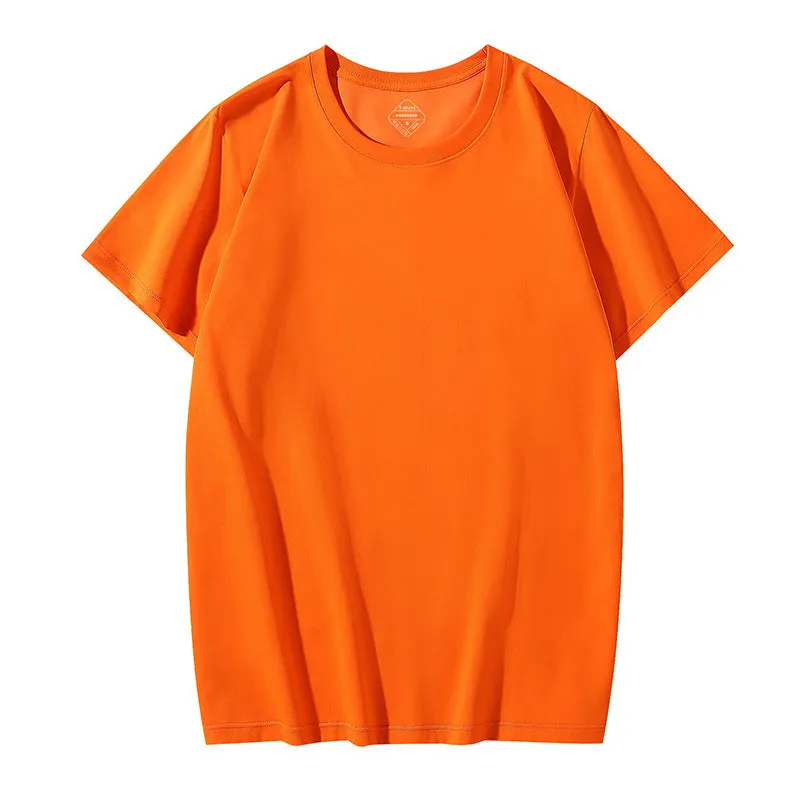 Solona Ice Silk men's loose short sleeve T-shirt in chemical fibre blend fabric with cotton composition