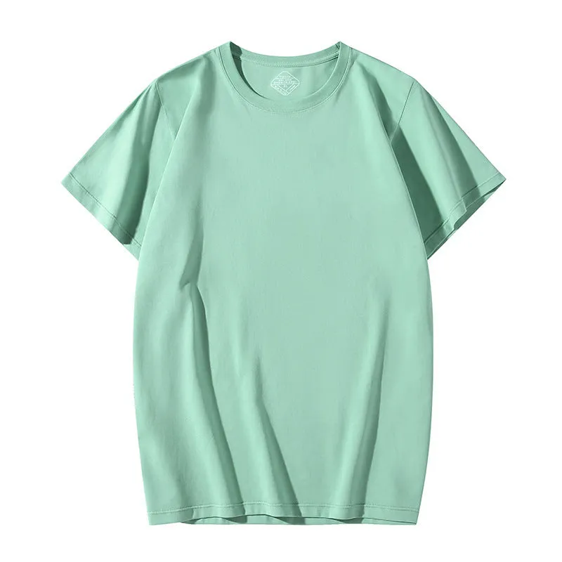 Solona Ice Silk men's loose short sleeve T-shirt in chemical fibre blend fabric with cotton composition