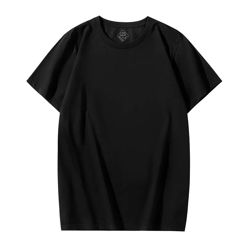 Solona Ice Silk men's loose short sleeve T-shirt in chemical fibre blend fabric with cotton composition