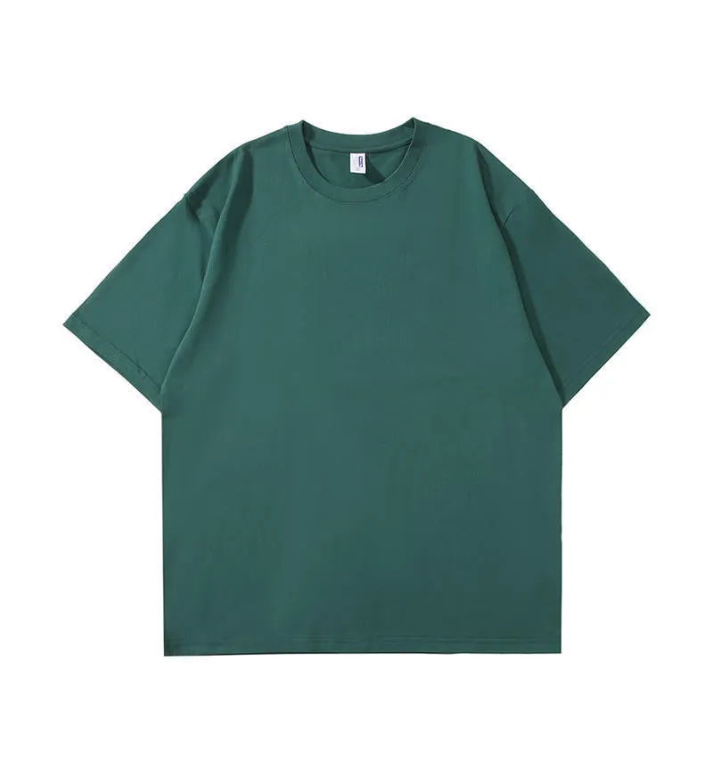 240g heavy cotton t-shirt in multiple colours with short sleeves and loose fit for teenagers