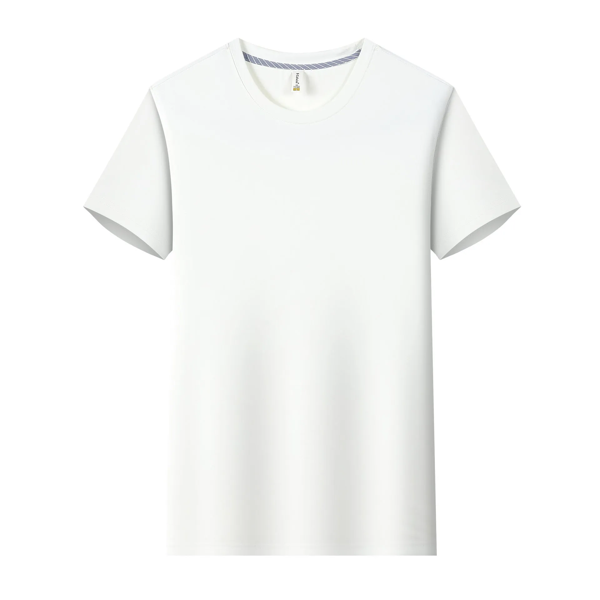Men's ice water cube brocade design nylon t-shirt in loose fit for summer sports wear