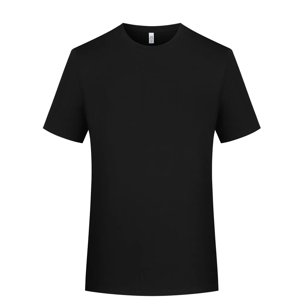Mercerised modal short sleeve T-shirt in grey green colour on a hanger, showing round neck and plain weave fabric.
